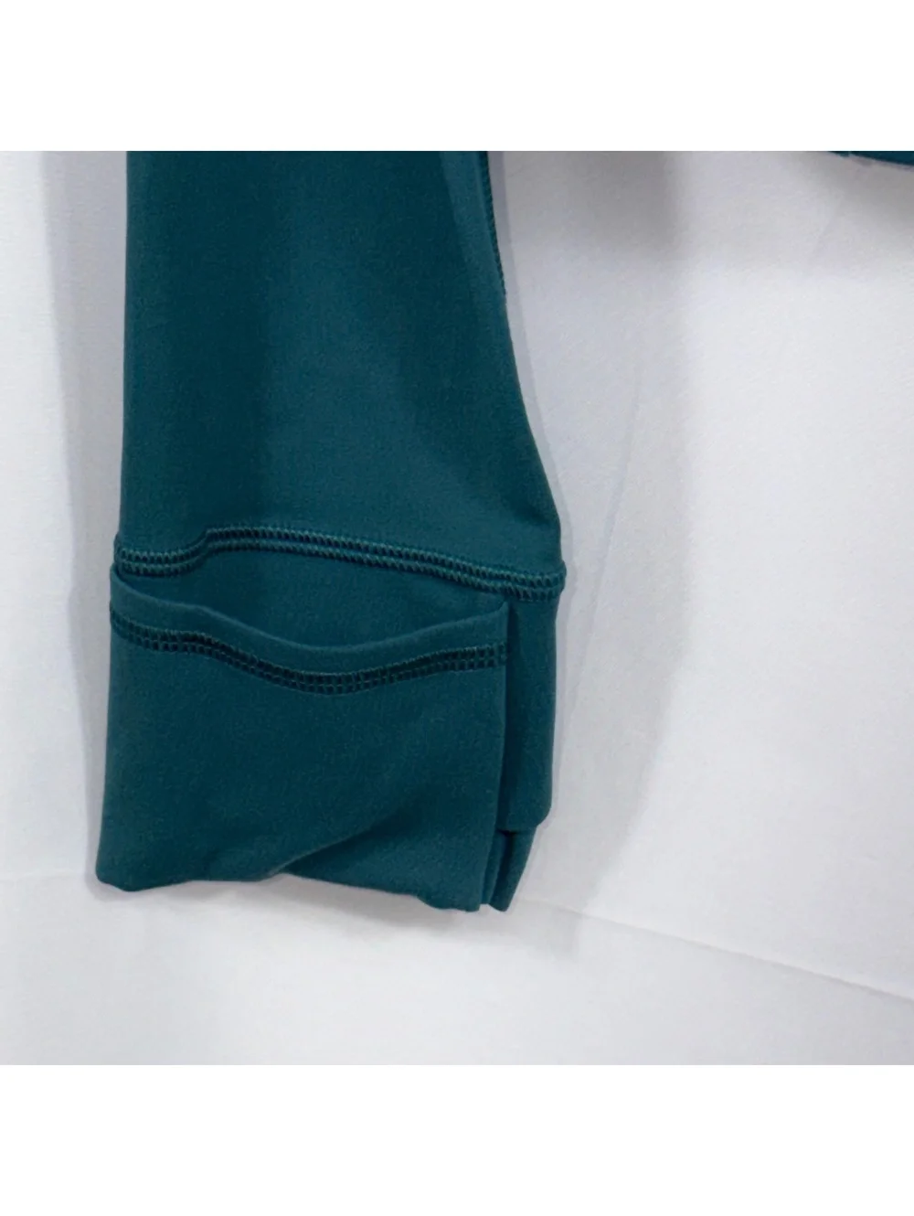 Lululemon Define Jacket Size 6 Teal Green Full Zip Luon Thumbholes